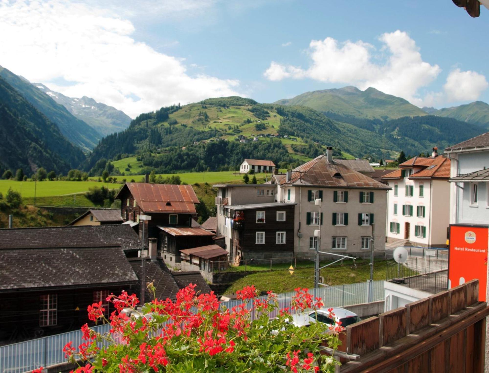 Hotel Restaurant La Furca Disentis Exterior photo