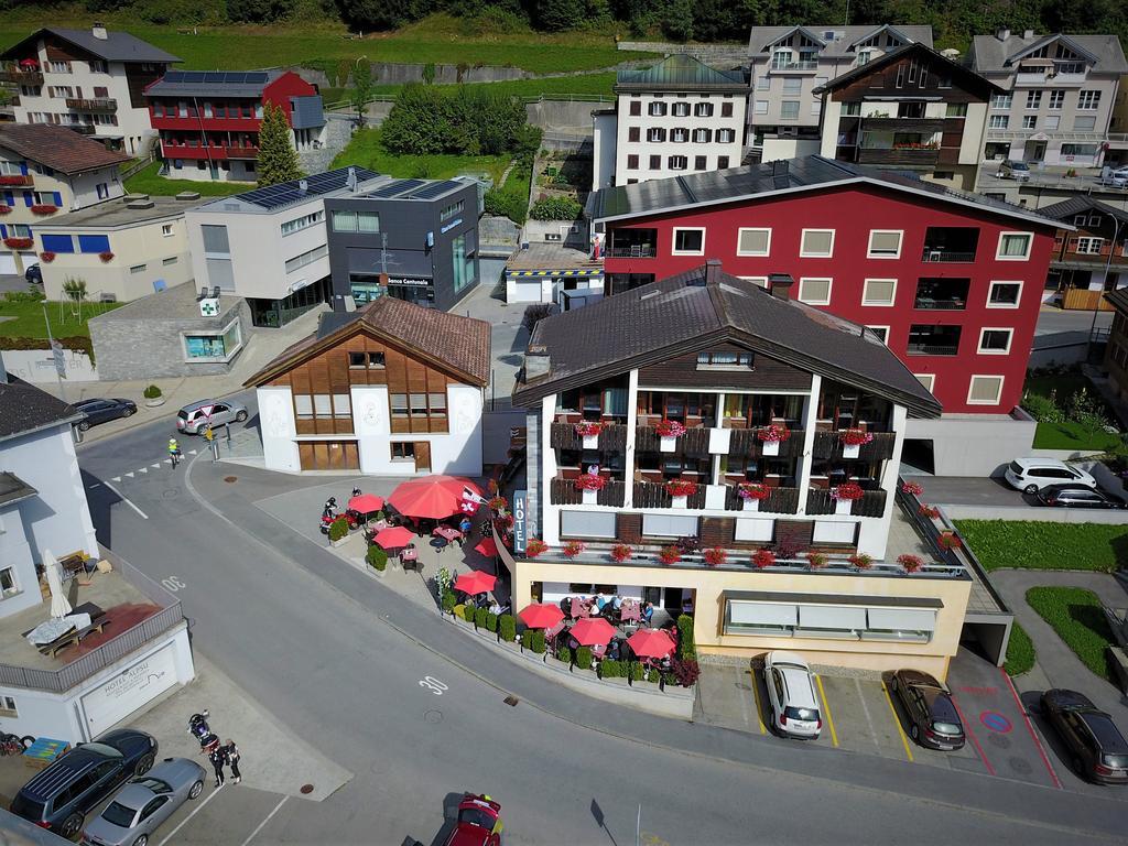 Hotel Restaurant La Furca Disentis Exterior photo